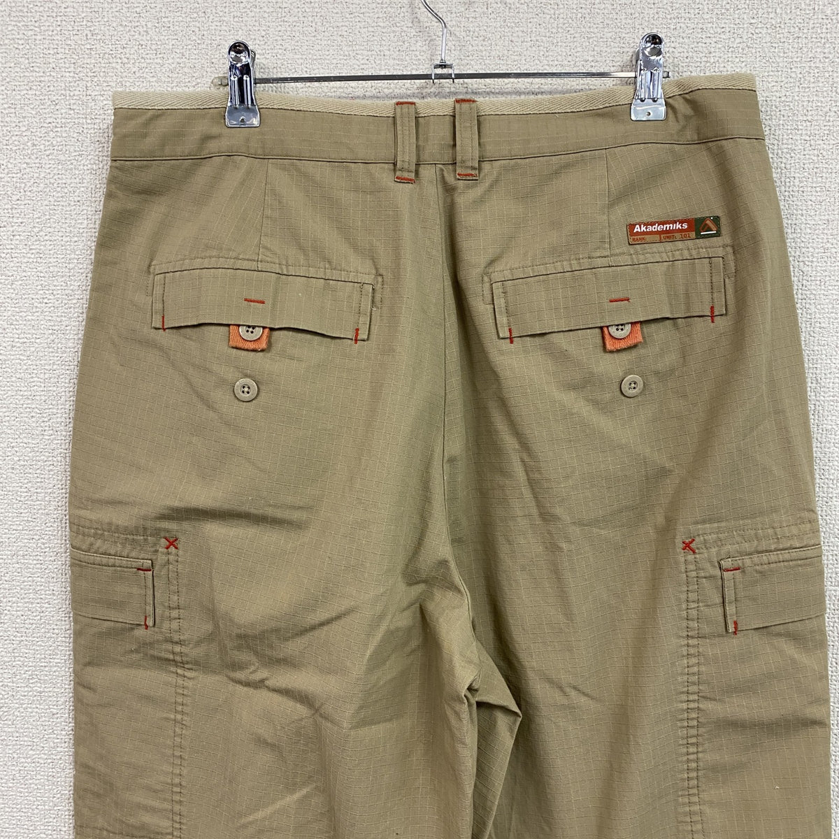 00s　Akademiks　アカデミクス　カーゴパンツ　ヴィンテージ　ベージュ　Lサイズ　古着