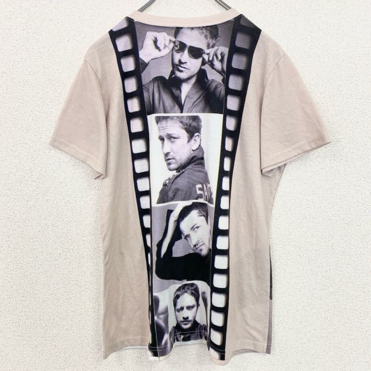 半袖フォトプリントTシャツ　グラフィッククルーネックT　ヴィンテージ　レトロデザイン　Lサイズ　古着