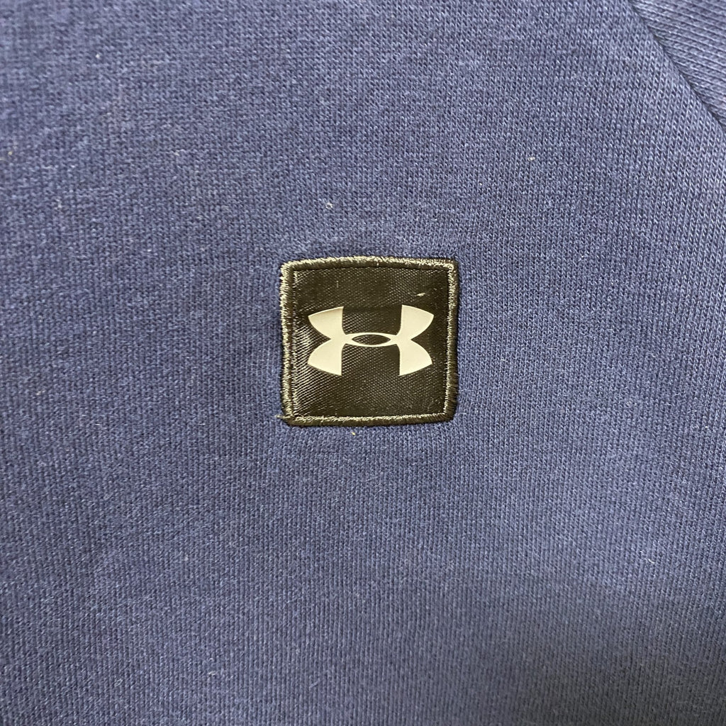 UNDERARMOUR　アンダーアーマー　長袖クルーネックスウェット　トレーナー　ネイビー　紺　秋冬服　Lサイズ　古着