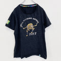 CYBER　半袖プリントキャラクターTシャツ　暗号学的ハッシュ関数　アーチプリント　両面プリント　黒　ブラック　Lサイズ　古着