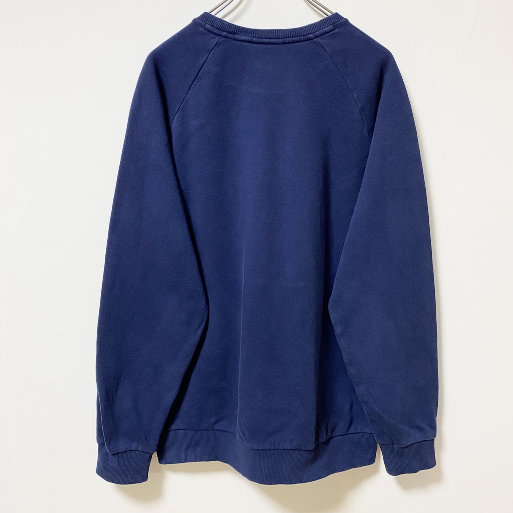 UNDERARMOUR　アンダーアーマー　長袖クルーネックスウェット　トレーナー　ネイビー　紺　秋冬服　Lサイズ　古着