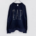 GAP　ギャップ　スウェット/トレーナー　デカロゴ　黒　ブラック　XLサイズ　古着
