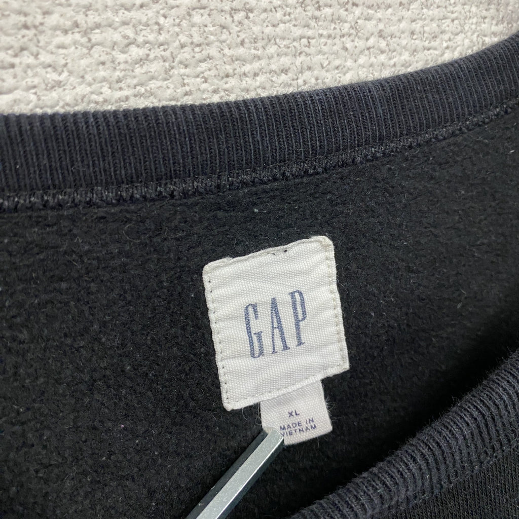GAP　ギャップ　スウェット/トレーナー　デカロゴ　黒　ブラック　XLサイズ　古着