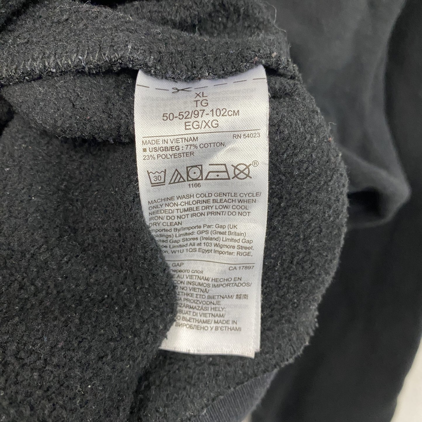 GAP　ギャップ　スウェット/トレーナー　デカロゴ　黒　ブラック　XLサイズ