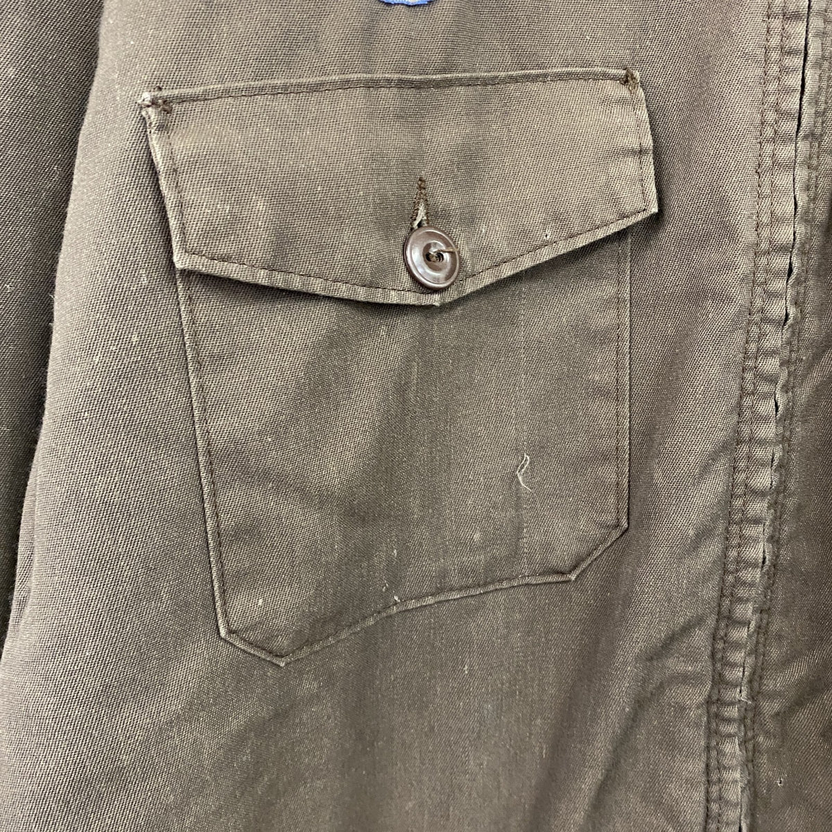 REDKAP　レッドキャップ　ワークジャケット　ワッペン　フラップポケット　2つポケット　茶色　ブラウン　Lサイズ　古着