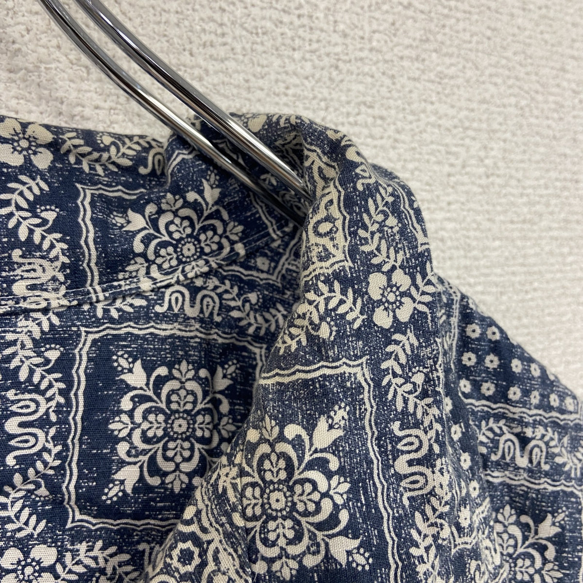 Reyn Spooner　UNIQLO　レインスプーナー　ユニクロ　半袖シャツ/柄シャツ　総柄　紺　ネイビー　XLサイズ　古着