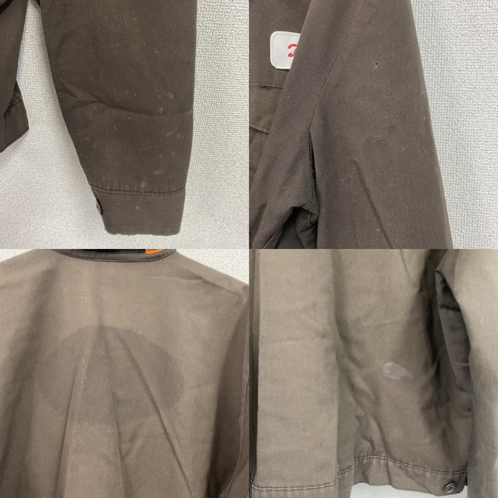 REDKAP　レッドキャップ　ワークジャケット　ワッペン　フラップポケット　2つポケット　茶色　ブラウン　Lサイズ　古着