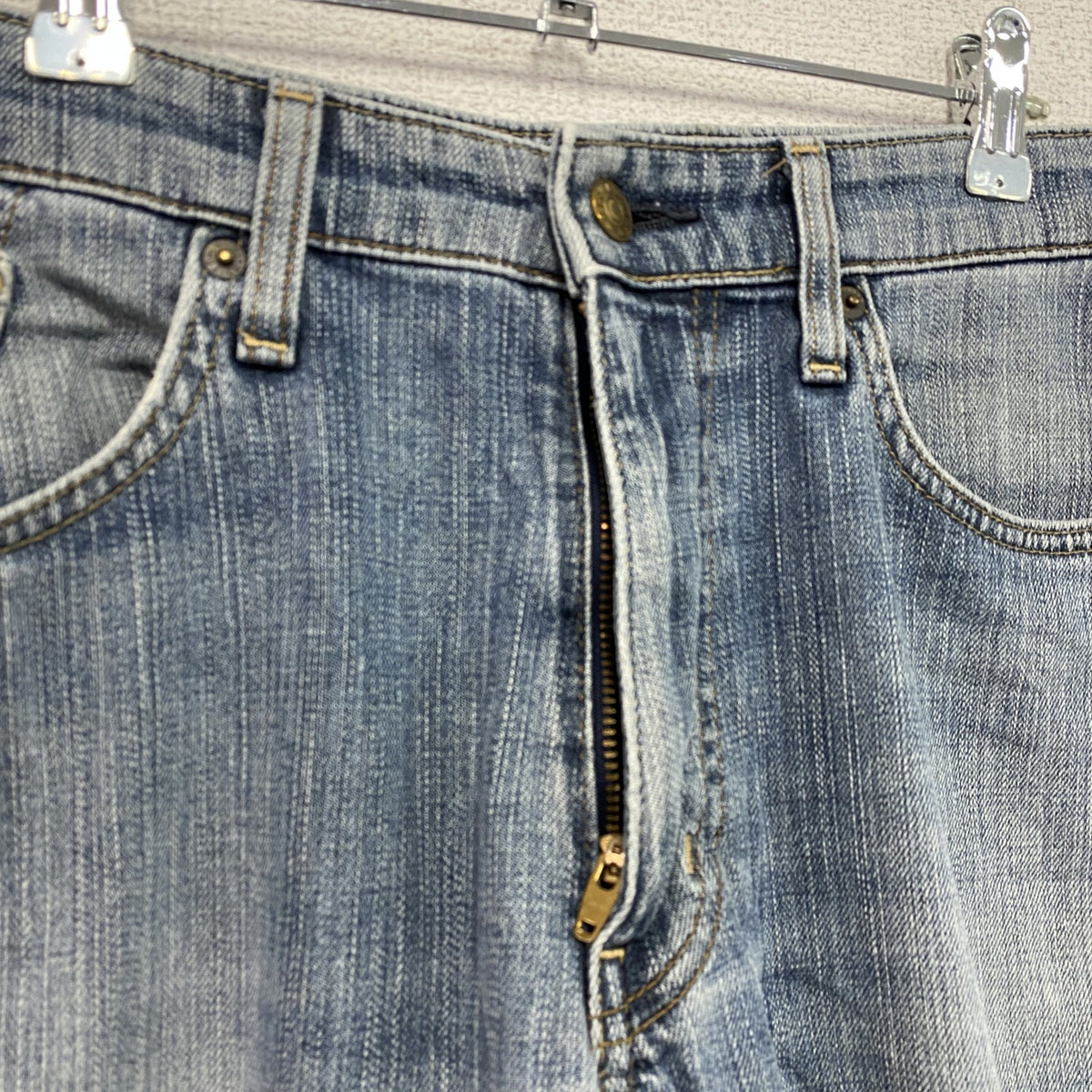 EDWIN　エドウィン　503　デニムパンツ/ジーンズ　ジップフライ　縦落ち　インディゴ　33サイズ　古着