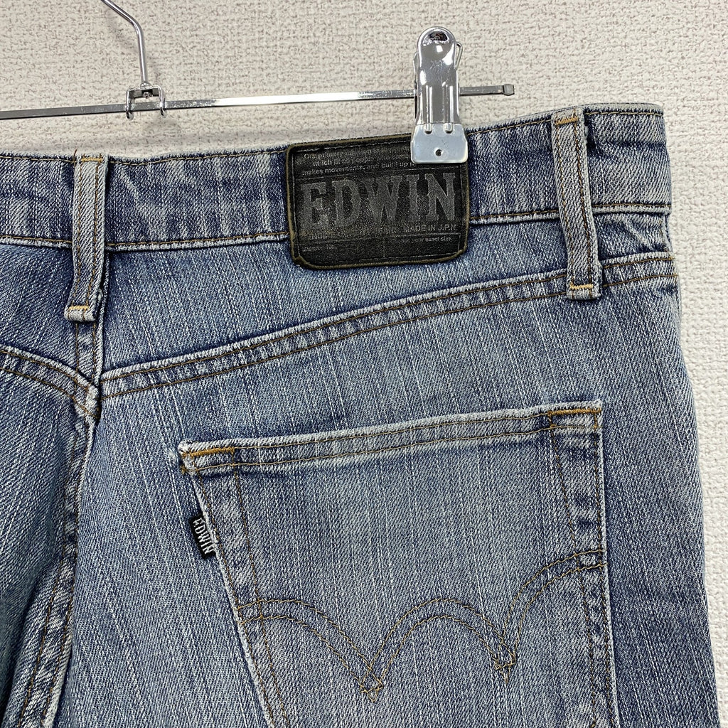 EDWIN　エドウィン　503　デニムパンツ/ジーンズ　ジップフライ　縦落ち　インディゴ　33サイズ　古着