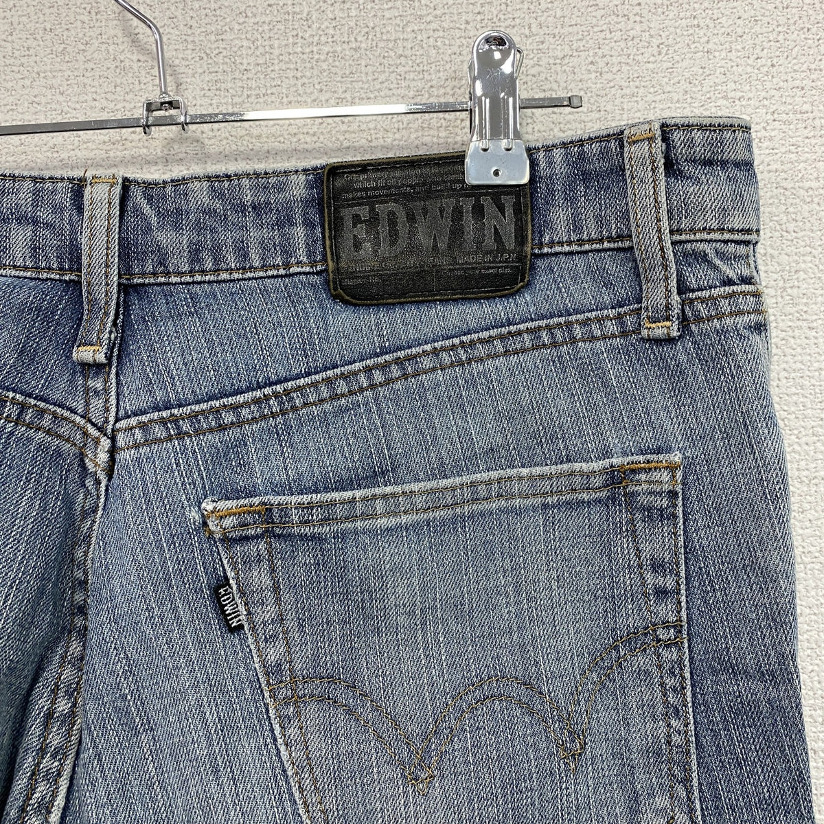 EDWIN　エドウィン　503　デニムパンツ/ジーンズ　ジップフライ　縦落ち　インディゴ　33サイズ　古着