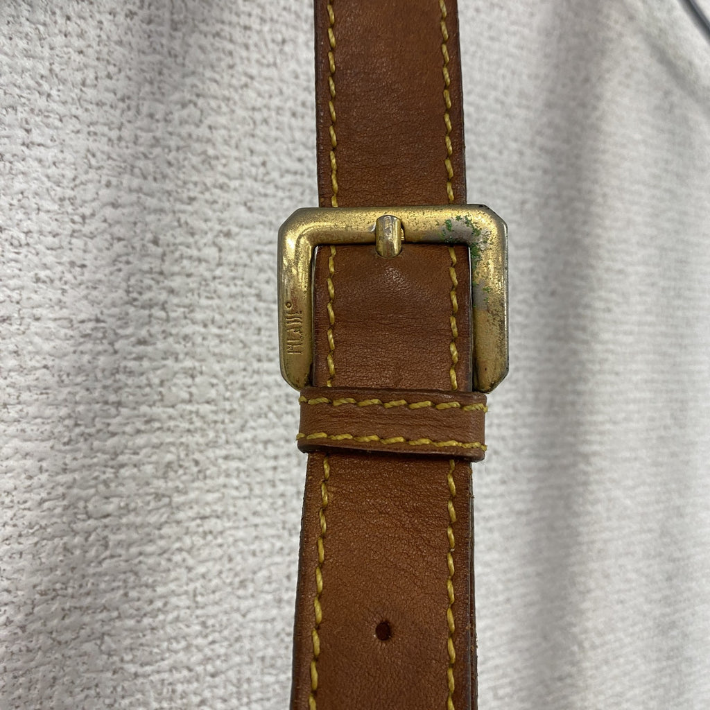 PRIMA CLASSE　プリマクラッセ　地図柄ショルダーバッグ　キャメル　　古着