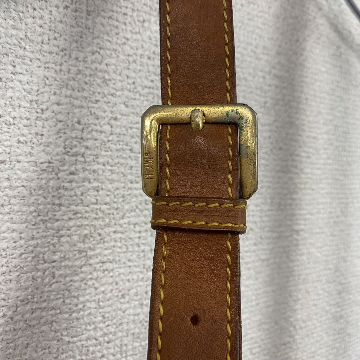 PRIMA CLASSE　プリマクラッセ　地図柄ショルダーバッグ　キャメル　　古着