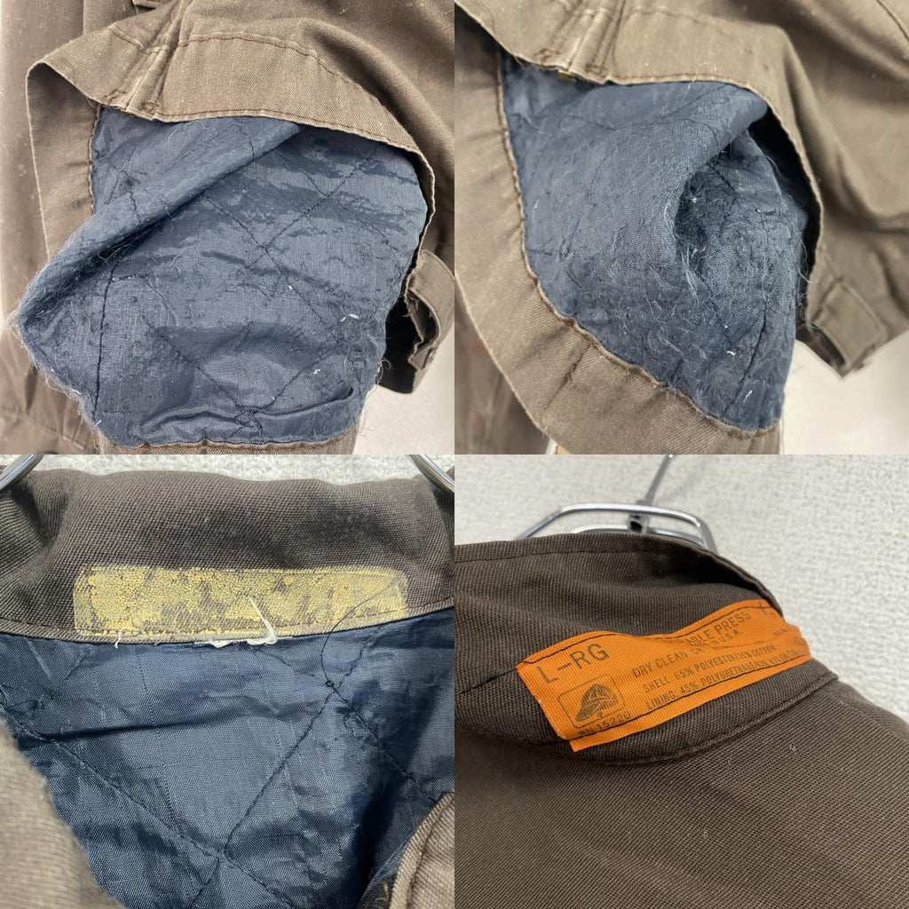 REDKAP　レッドキャップ　ワークジャケット　ワッペン　フラップポケット　2つポケット　茶色　ブラウン　Lサイズ　古着