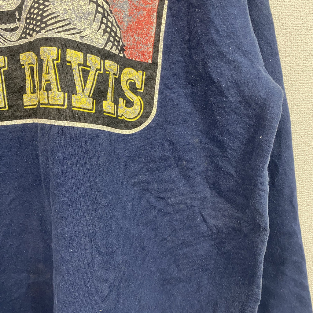～90s　ONEITA　オニータ　BEN DAVIS　ベンデイビス　スウェット/トレーナー　デカロゴ　ヴィンテージ　紺　ネイビー　Lサイズ　古着