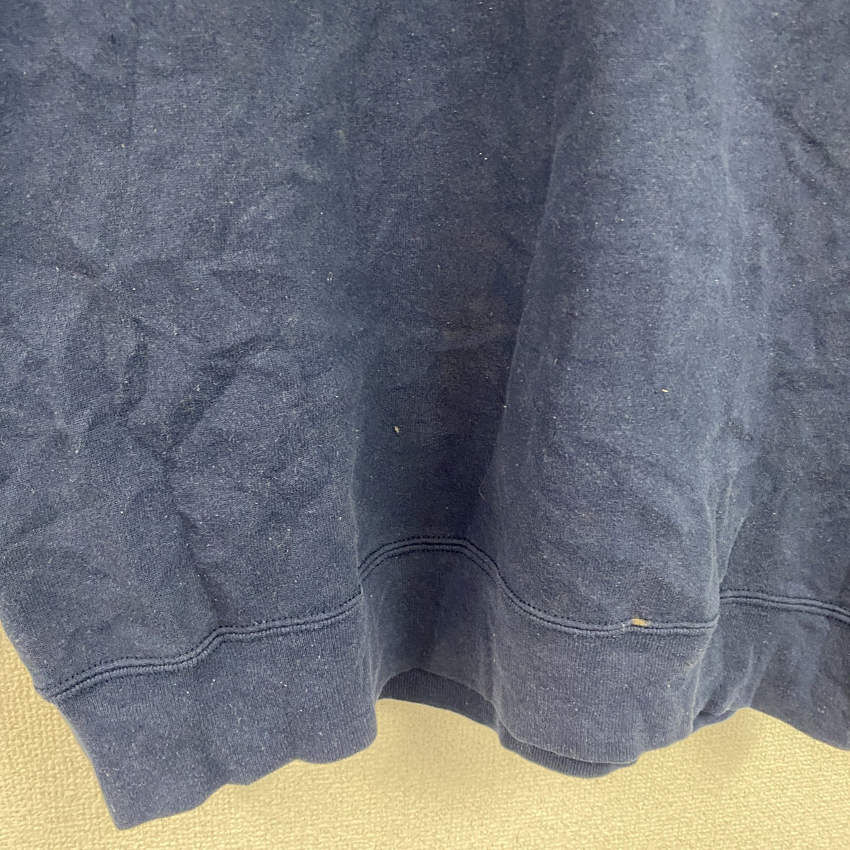 ～90s　ONEITA　オニータ　BEN DAVIS　ベンデイビス　スウェット/トレーナー　デカロゴ　ヴィンテージ　紺　ネイビー　Lサイズ　古着