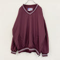 ～00s　RUSSELL　ラッセル　ナイロンプルオーバージャケット　ヴィンテージ　ボルドー　XXLサイズ　古着