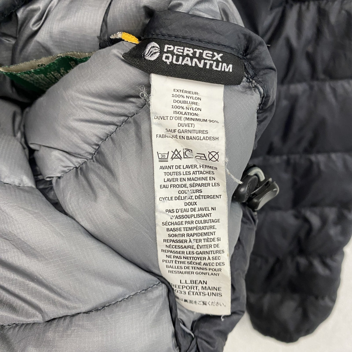 L.L.Bean　エルエルビーン　ダウンジャケット　ダウン90%　ダークグレー　古着