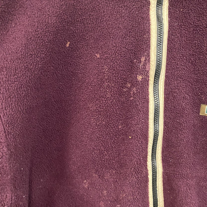 AIGLE　フルジップフリースジャケット　ボルドー　カシスレッド　Lサイズ