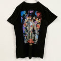 僕のヒーローアカデミア　半袖アニメプリントTシャツ　レトロ　クルーネック　少年ジャンプ　黒　ブラック　Mサイズ　古着