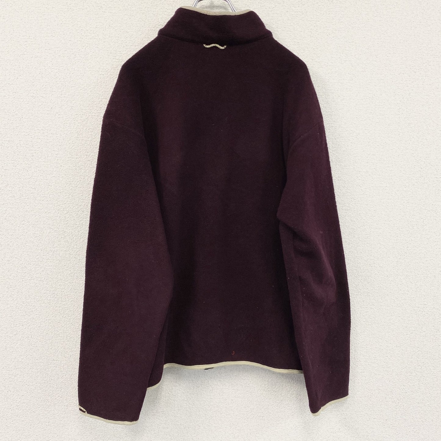 AIGLE　フルジップフリースジャケット　ボルドー　カシスレッド　Lサイズ