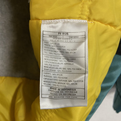 90s　NIKE　ナイキ　フルジップナイロンパーカー　ヴィンテージ　フリースライナー　水色　ライトブルー　Lサイズ