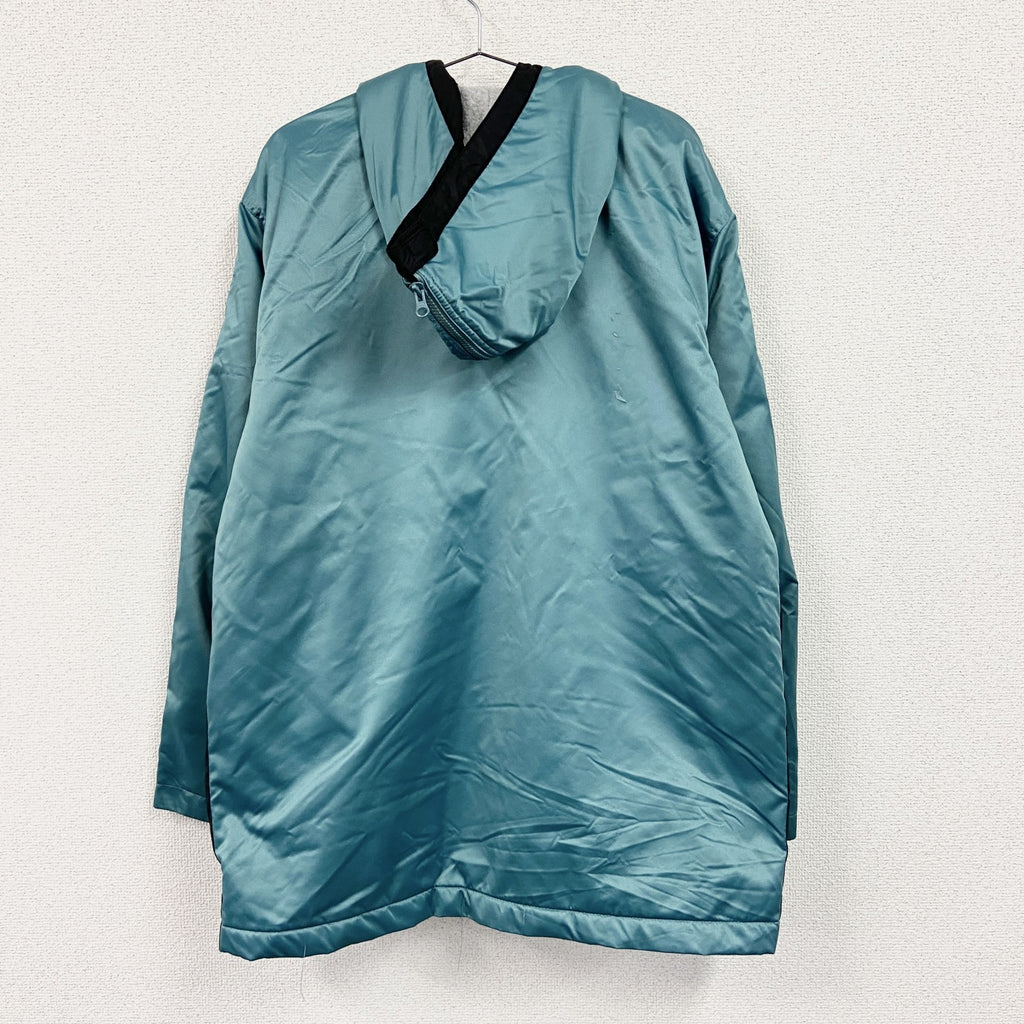 90s　NIKE　ナイキ　フルジップナイロンパーカー　ヴィンテージ　フリースライナー　水色　ライトブルー　Lサイズ　古着