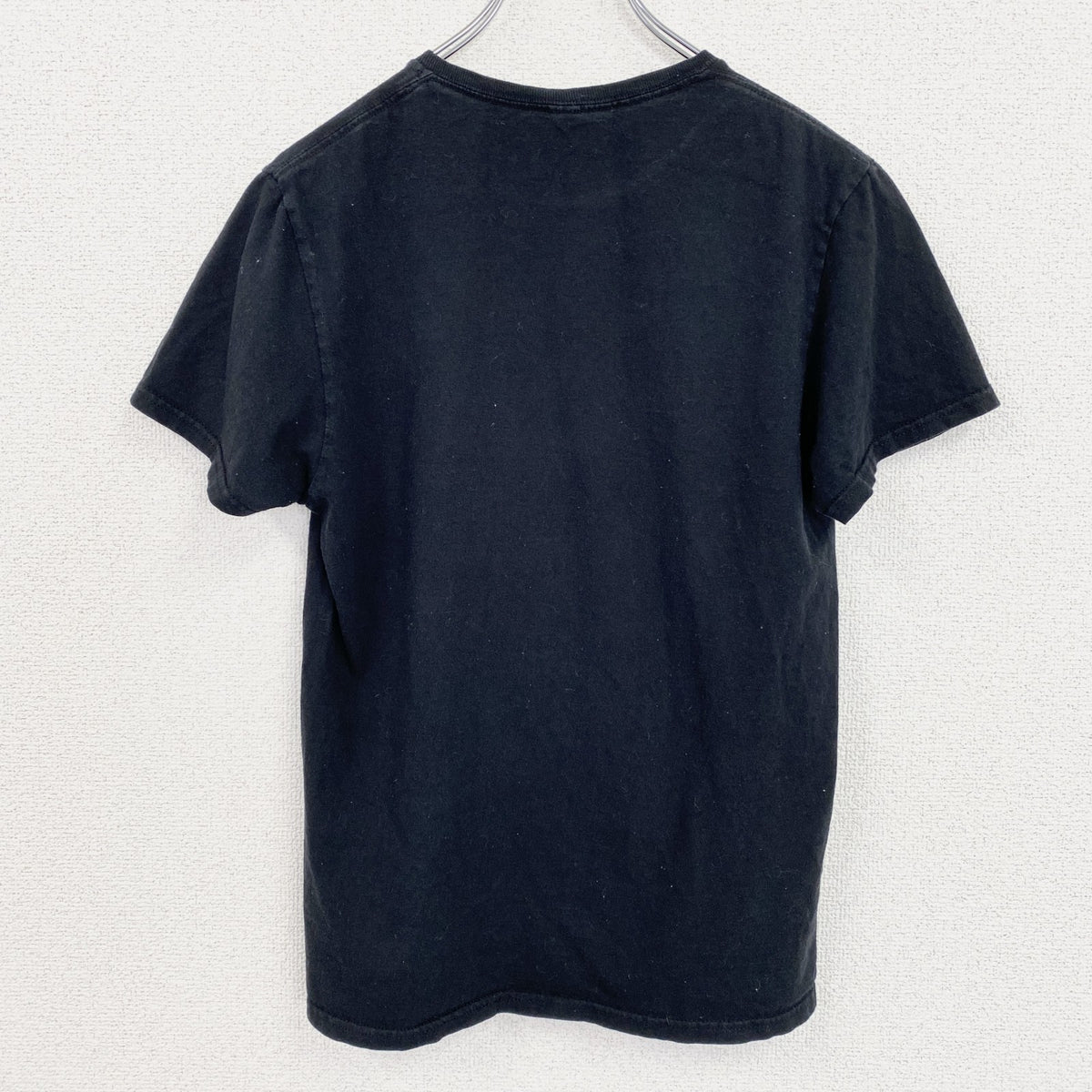 半袖アニメプリントTシャツ　ナルト　はたけカカシ　黒　ブラック　クルーネック　レトロデザイン　Sサイズ　古着