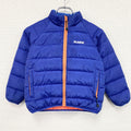 XLARGE　エクストララージ　ダウンジャケット　ダウン80%　ラグランスリーブ　青　ブルー　120サイズ　古着