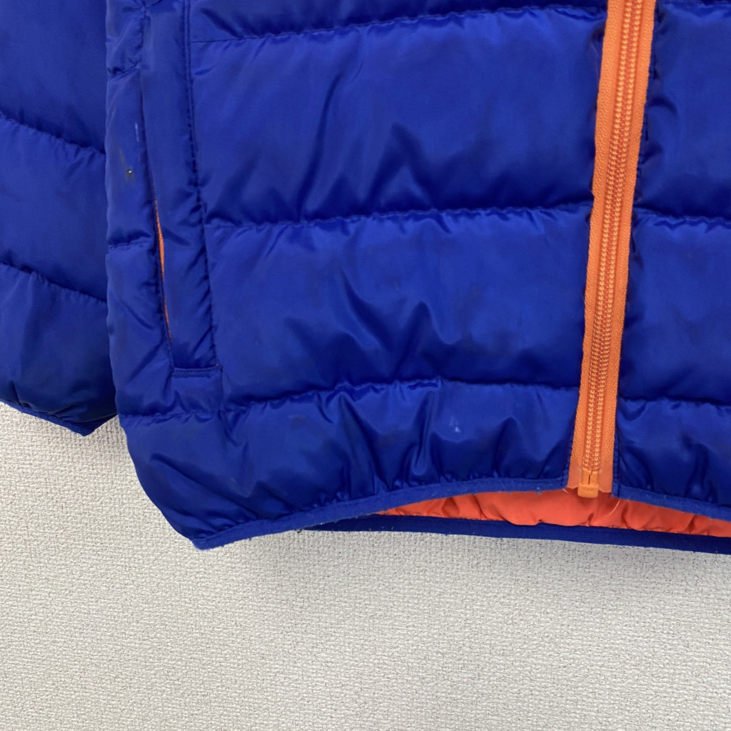 XLARGE　エクストララージ　ダウンジャケット　ダウン80%　ラグランスリーブ　青　ブルー　120サイズ　古着