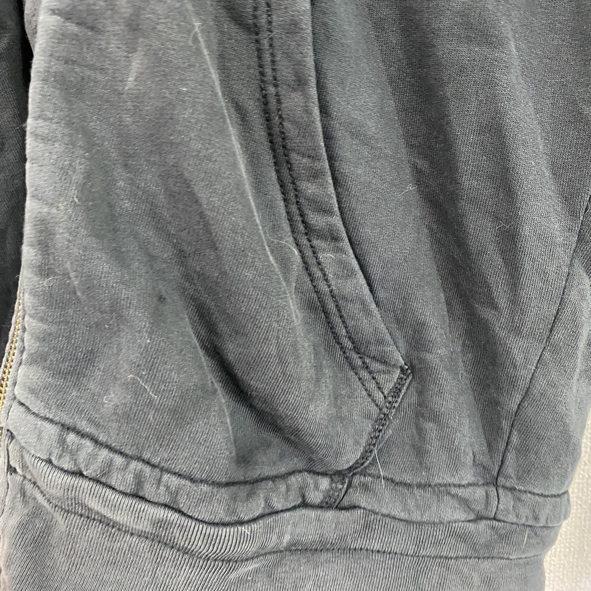 DIESEL　ディーゼル　フルジップスウェットパーカー/フーディー　黒　ブラック　Lサイズ　古着