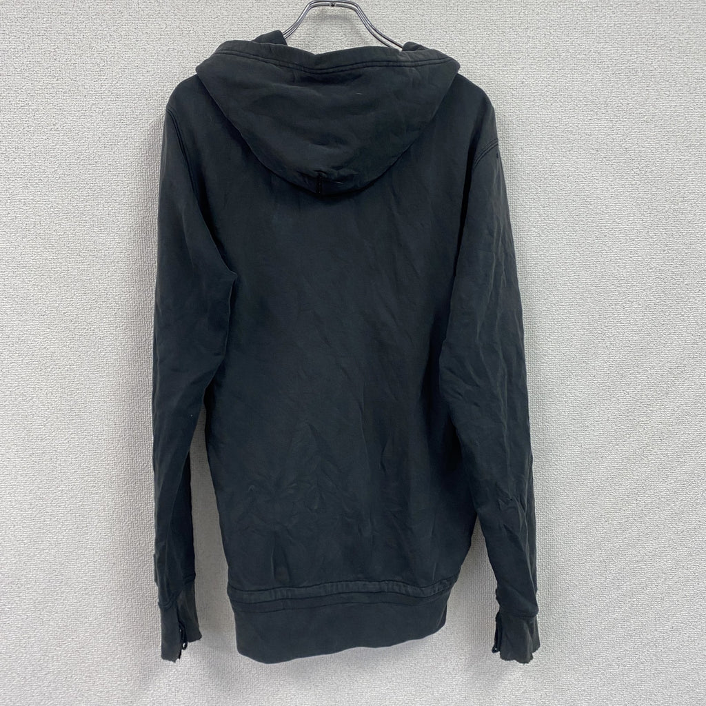 DIESEL　ディーゼル　フルジップスウェットパーカー/フーディー　黒　ブラック　Lサイズ　古着