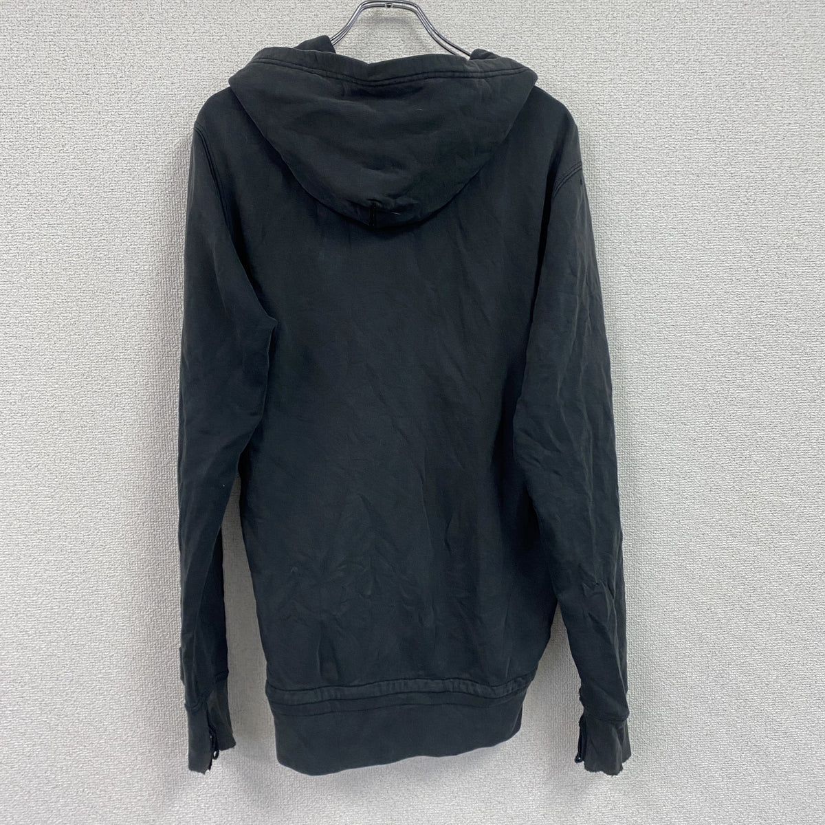 DIESEL　ディーゼル　フルジップスウェットパーカー/フーディー　黒　ブラック　Lサイズ　古着