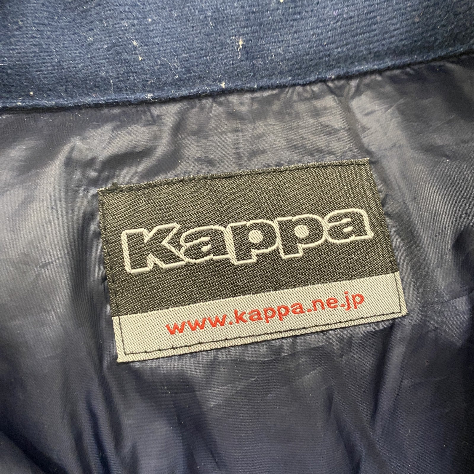 Kappa　カッパ　ダウンジャケット　2WAY　紺　ネイビー　Lサイズ　古着