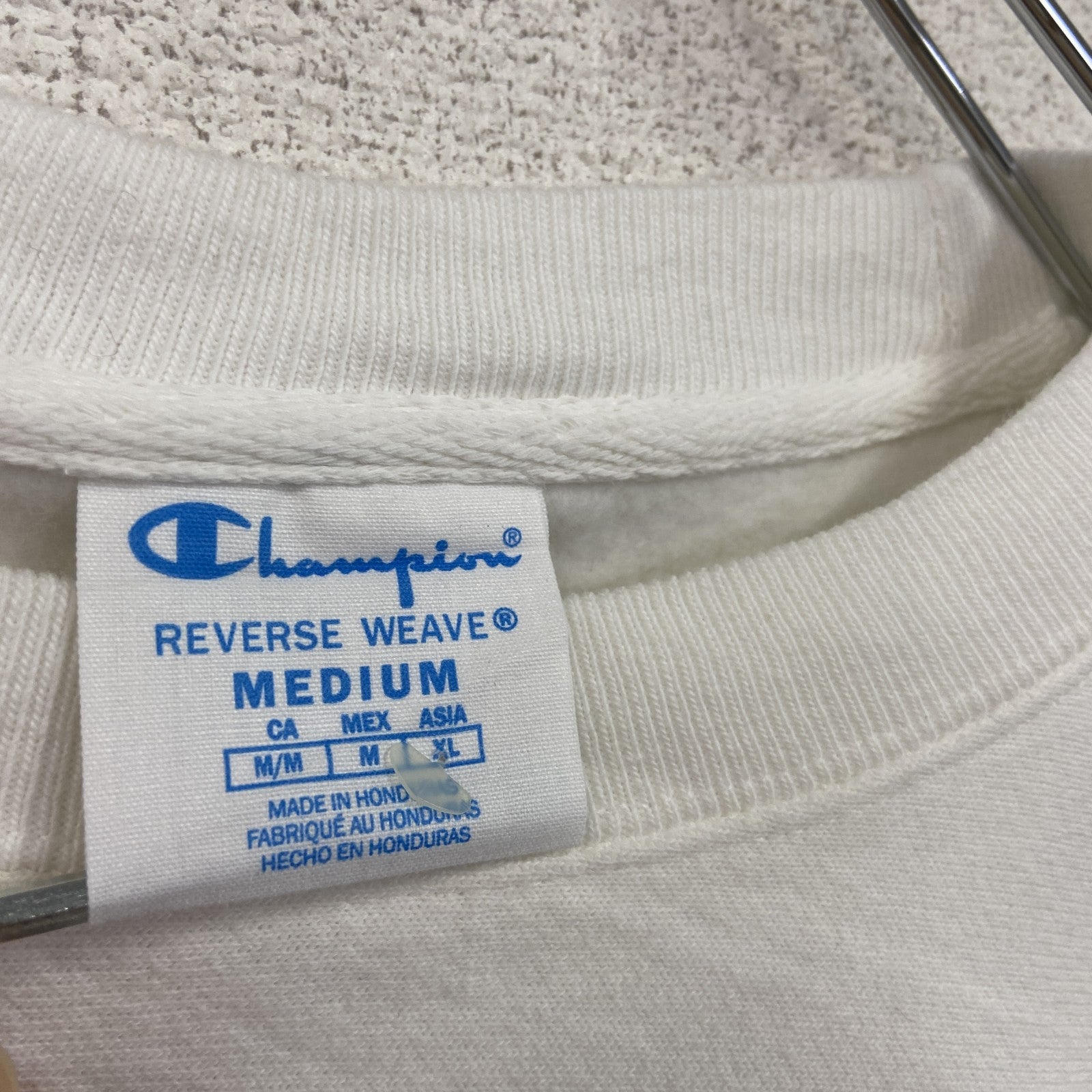 Champion　チャンピオン　リバースウィーブ　スウェット/トレーナー　白　ホワイト　Mサイズ　古着