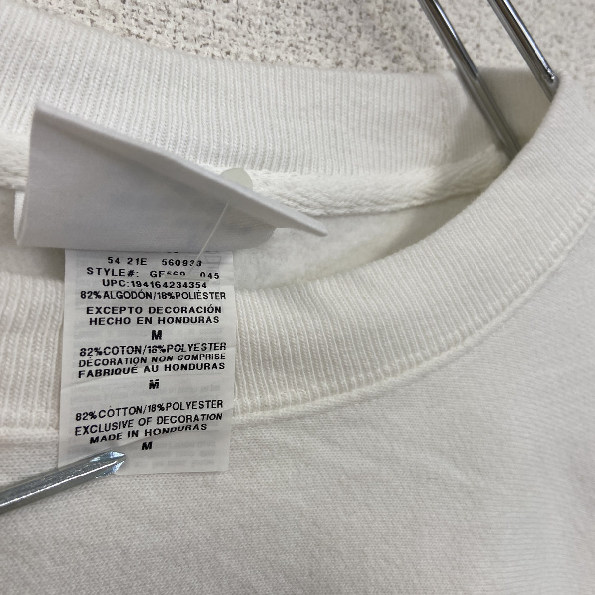 Champion　チャンピオン　リバースウィーブ　スウェット/トレーナー　白　ホワイト　Mサイズ　古着