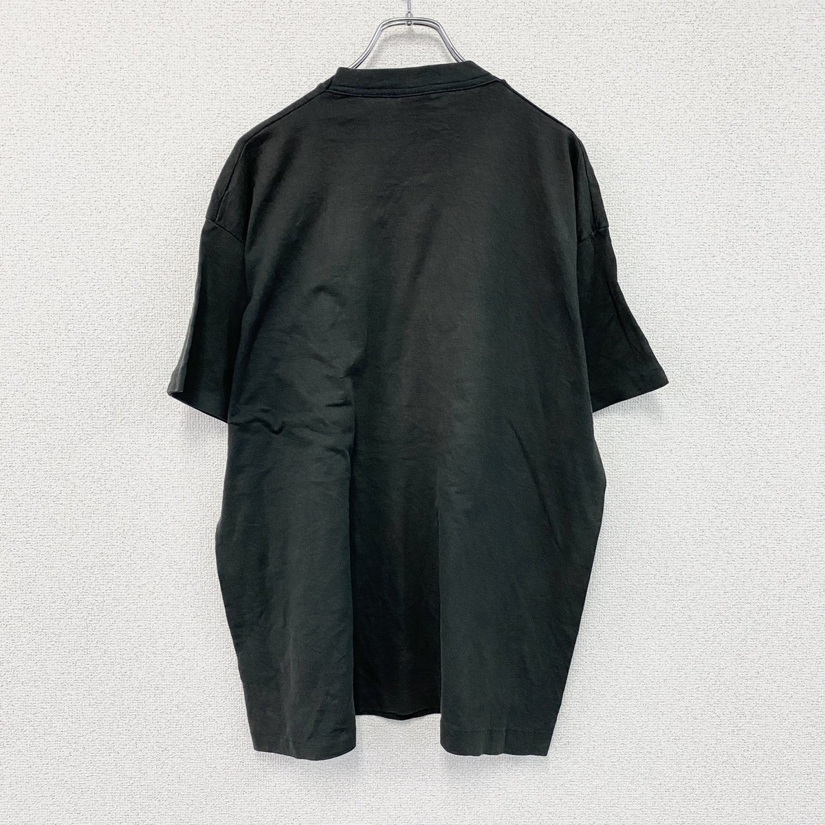 FRUIT OF THE LOOM　フルーツオブザルーム　半袖プリントTシャツ　シングルステッチ　ヴィンテージ　黒　ブラック　XLサイズ　古着