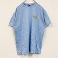 SOL’S　半袖プリントTシャツ　NAPO　クルーネック　レトロデザイン　水色　ライトブルー　Lサイズ　古着