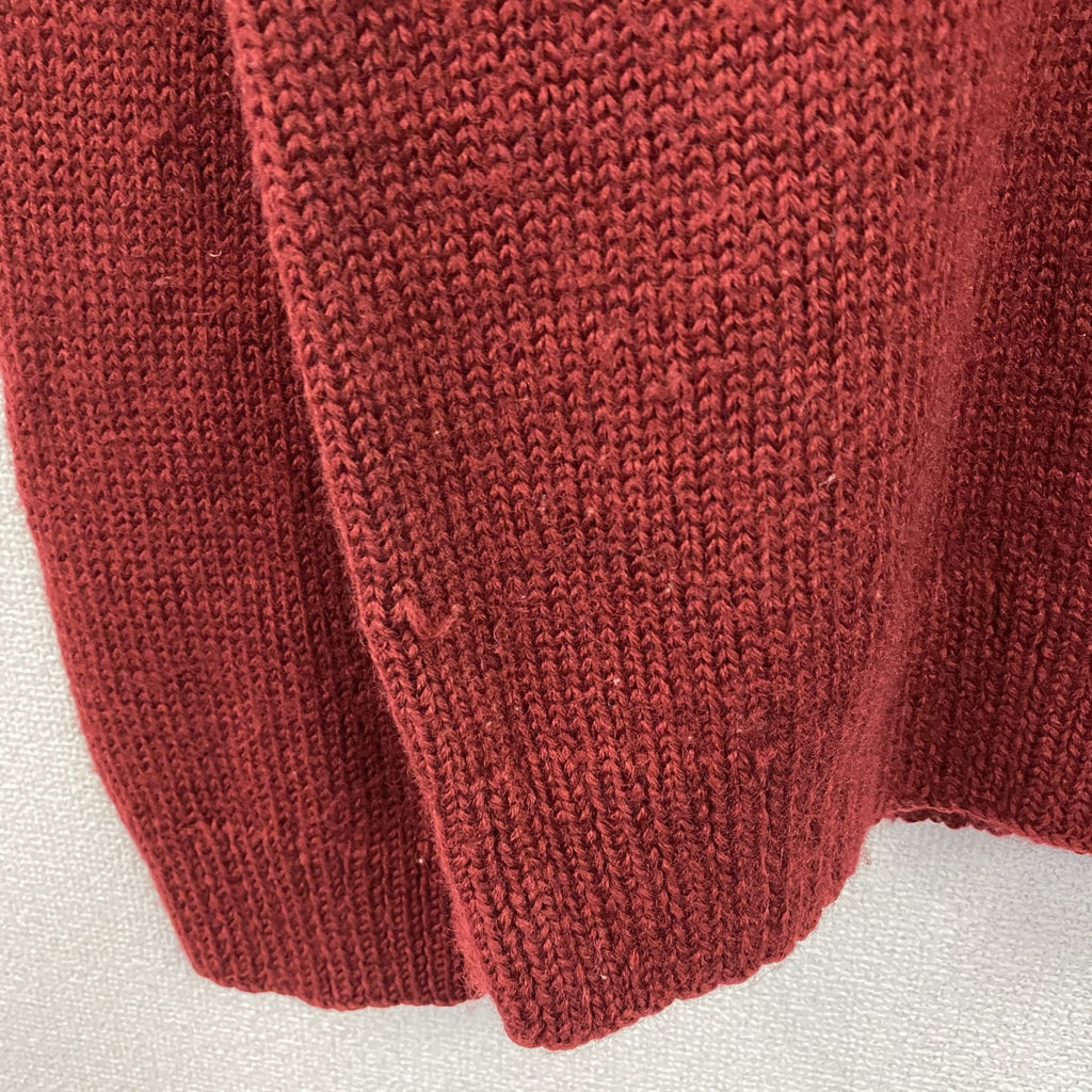 ～00s　J.CREW　ジェイクルー　ウールニットセーター　ヴィンテージ　赤　レッド　Lサイズ　古着