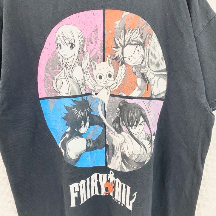 古着 used FAIRY TAIL フェアリーテイル 半袖アニメプリントTシャツ