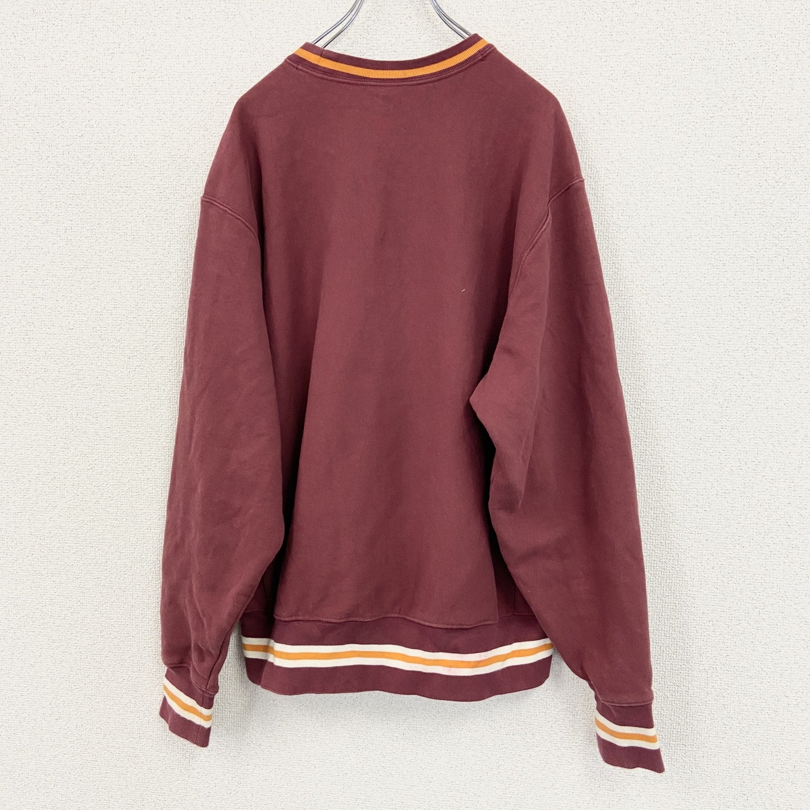 Champion　チャンピオン　リバースウィーブ　スウェット/トレーナー　リブライン　ボルドー　Lサイズ　古着