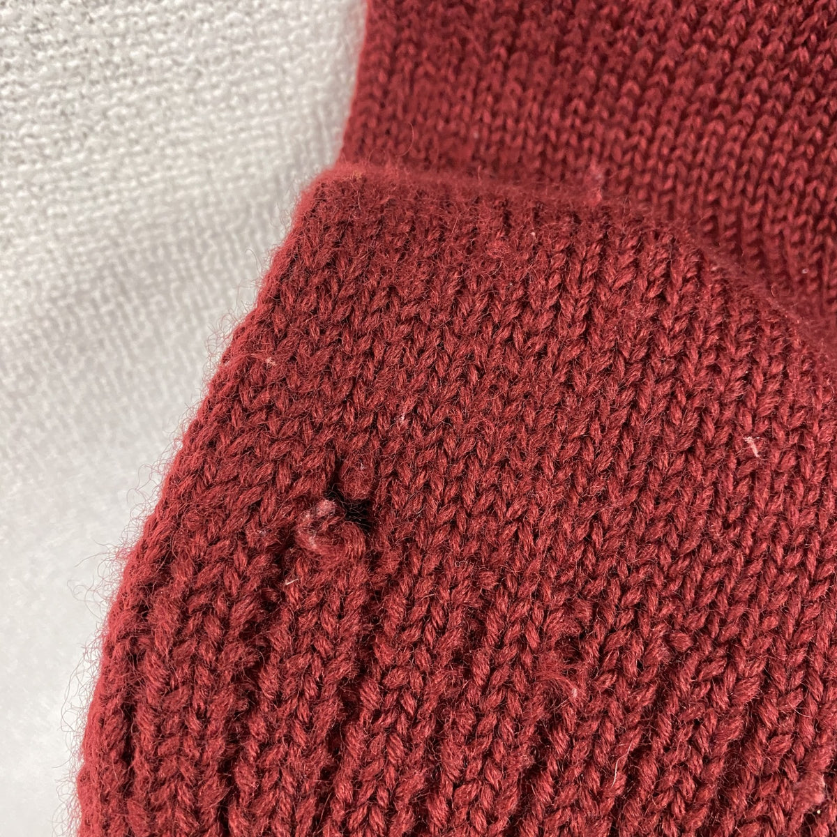 ～00s　J.CREW　ジェイクルー　ウールニットセーター　ヴィンテージ　赤　レッド　Lサイズ　古着