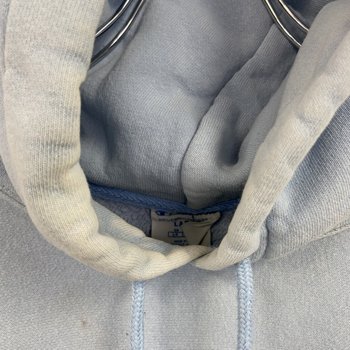 Champion　チャンピオン　リバースウィーブ　スウェットパーカー/フーディー　水色　ブルー　Lサイズ　古着