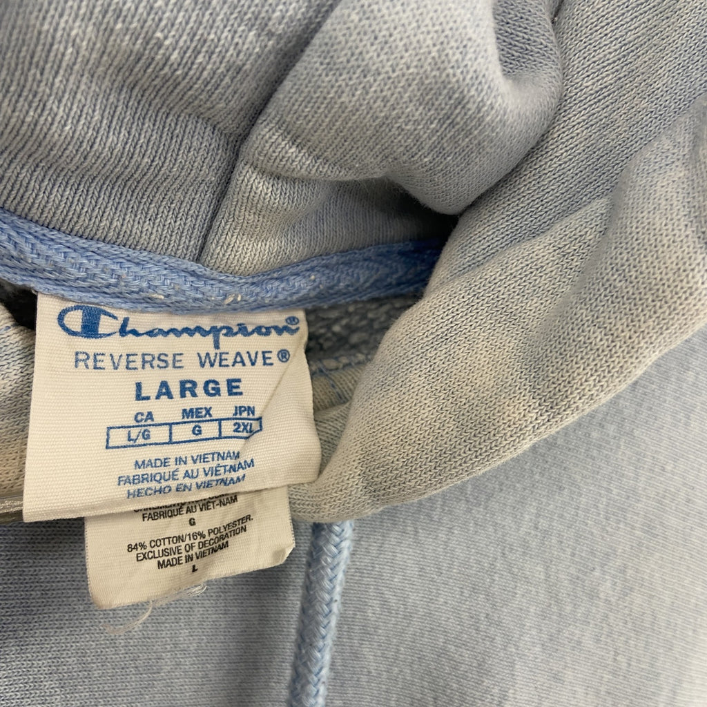 Champion　チャンピオン　リバースウィーブ　スウェットパーカー/フーディー　水色　ブルー　Lサイズ　古着