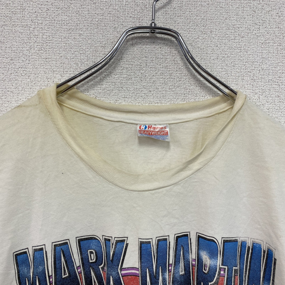 Hanes　ヘインズ　半袖プリントTシャツ　シングルステッチ　ヴィンテージ　白　ホワイト　2XLサイズ　古着