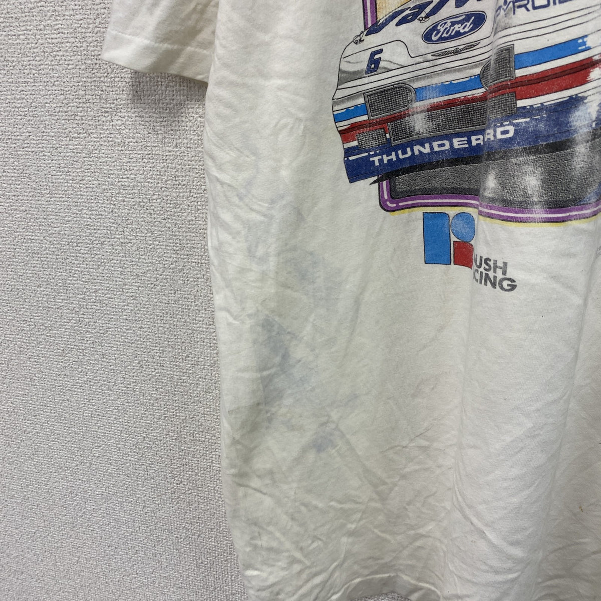 Hanes　ヘインズ　半袖プリントTシャツ　シングルステッチ　ヴィンテージ　白　ホワイト　2XLサイズ　古着