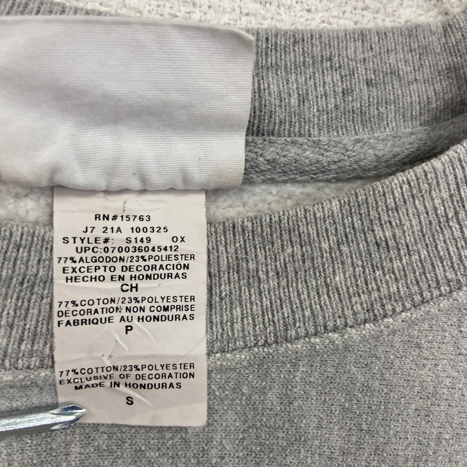 Champion　チャンピオン　リバースウィーブ　スウェット/トレーナー　灰色　グレー　Sサイズ　古着