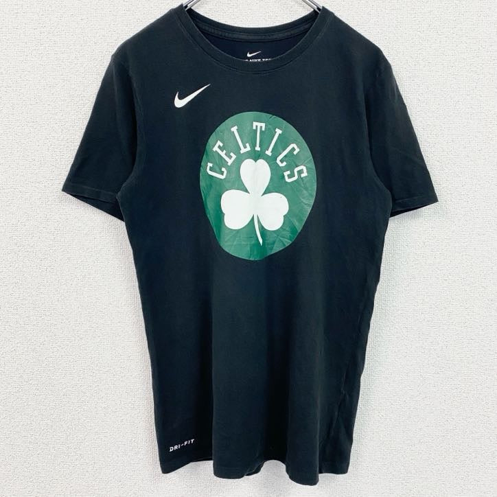 古着 used　NIKE　ナイキ　NBA　ボストンセルティックス　半袖プリントTシャツ　バスケ　黒　ブラック　Sサイズ