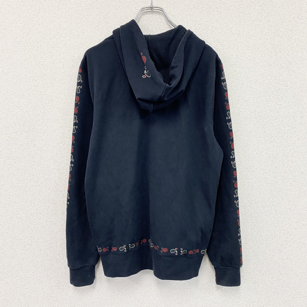 ETRO　エトロ　フルジップスウェットパーカー/フーディー　紺　ネイビー　XSサイズ　古着
