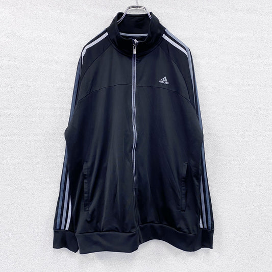 adidas　アディダス　トラックジャケット/ジャージ　パフォーマンスロゴ　黒　ブラック　3XOサイズ