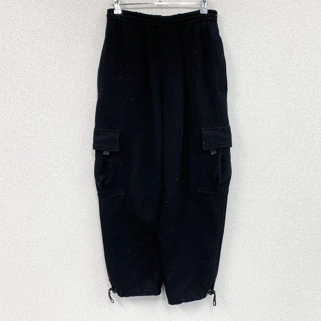 PRO 5　カーゴスウェットパンツ　ワイドパンツ　黒　ブラック　Sサイズ　古着